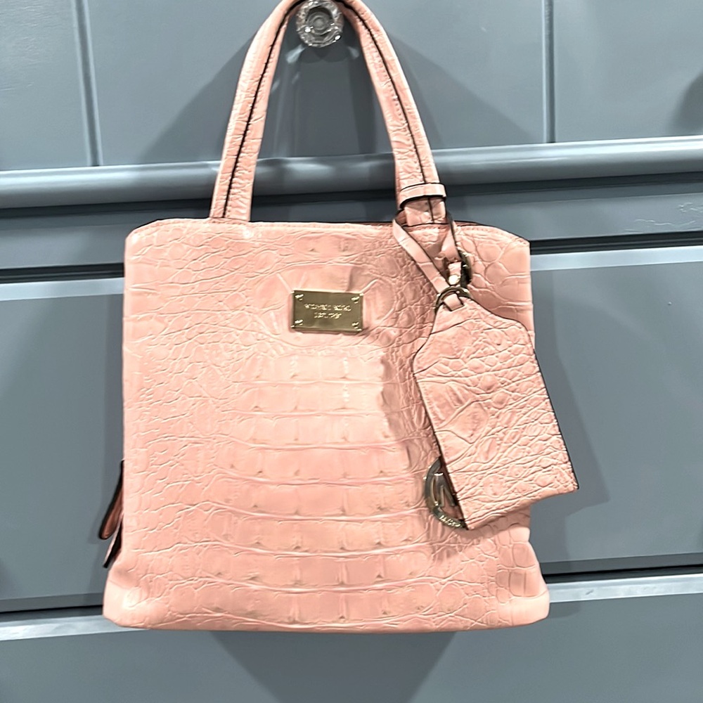 Michael Kors Pink Alligator Skin Handbag